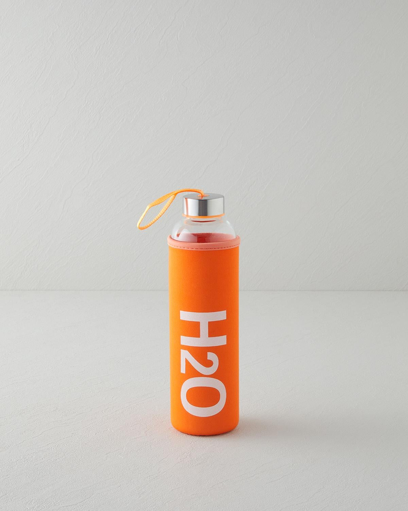 Refresh Bottle Cam Kılıflı Şişe 600 ml Turuncu