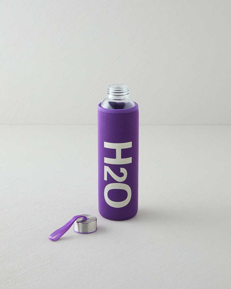 Refresh Bottle Cam Kılıflı Şişe 750 ml Mor