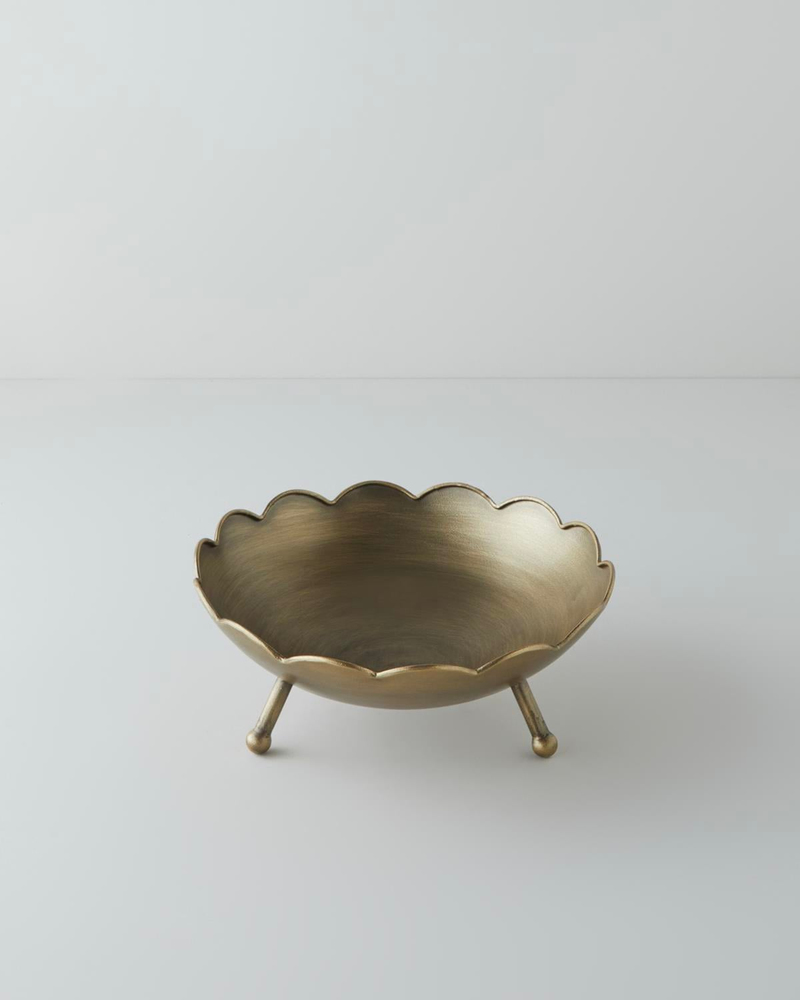 Rila Dekoratif Kase 29x29x11,5 cm Bronz