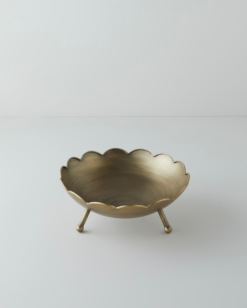 Rila Dekoratif Kase 29x29x11,5 cm Bronz
