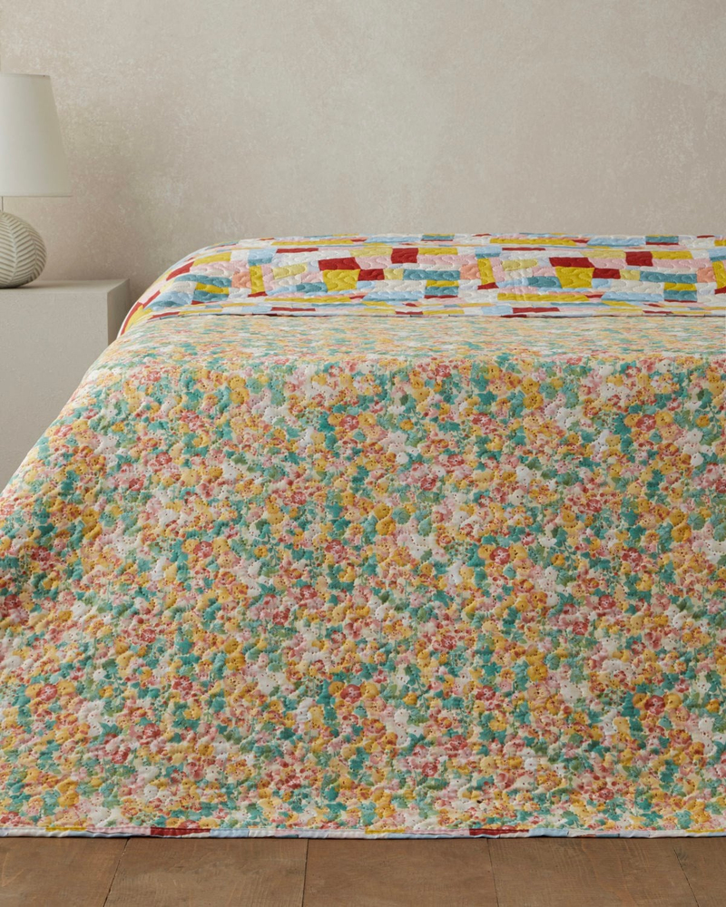 Ripple Bloom  Tek Kişilik Çok Amaçlı Örtü 160x220 cm Turuncu