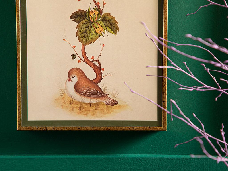 Robin Bird Tablo Gold