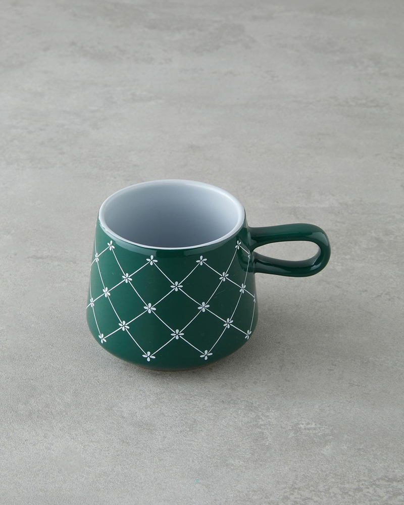 Rootix Stoneware Kupa 340 ml Koyu Yeşil