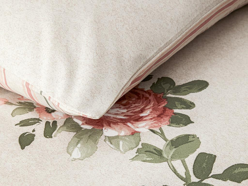 Rose Bouquet Kolay Ütülenir Çift Kişilik Nevresim Takımı Pembe