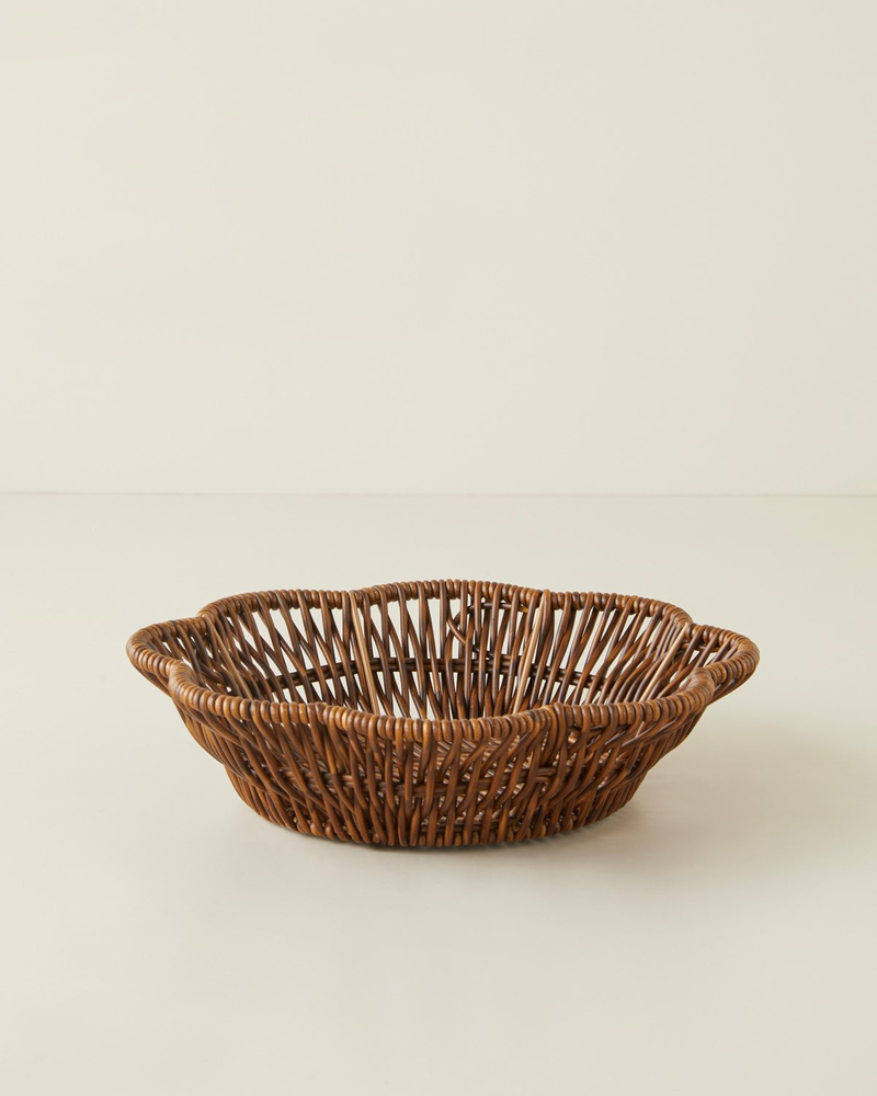 Roselle Rattan Sunumluk 21,5x5 cm Kahverengi
