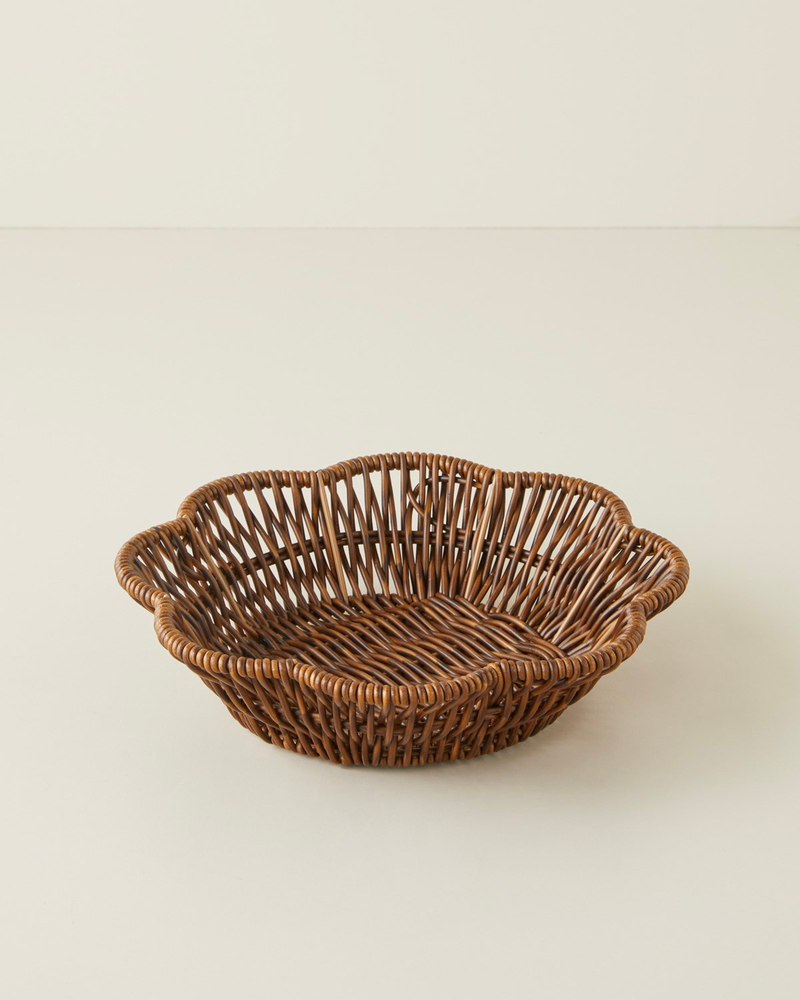 Roselle Rattan Sunumluk 21,5x5 cm Kahverengi