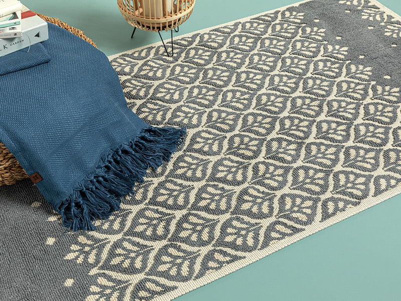 Rosilda Pamuklu Kilim Gri