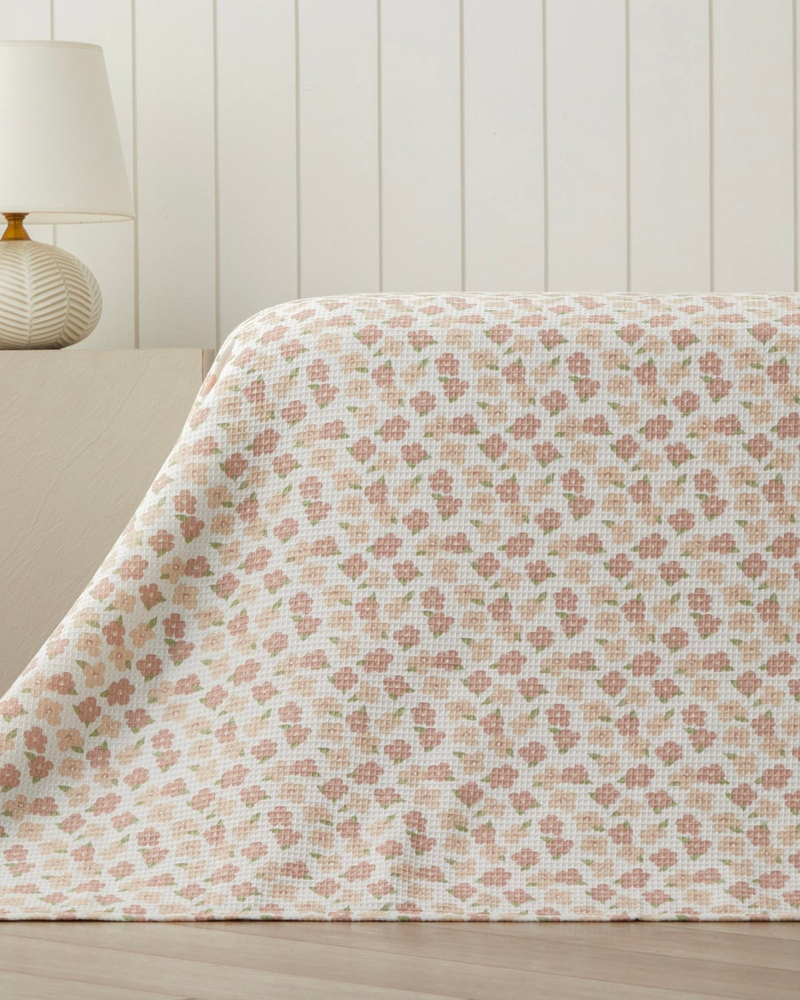 Rossa Tek Kişilik Pike 150x220 cm Pembe