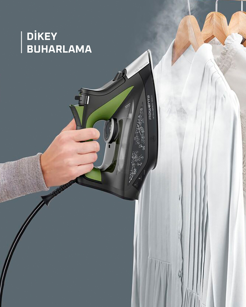 Rowenta Eco Intelligence DW6330 Buharlı Ütü 2500 W Siyah-Yeşil