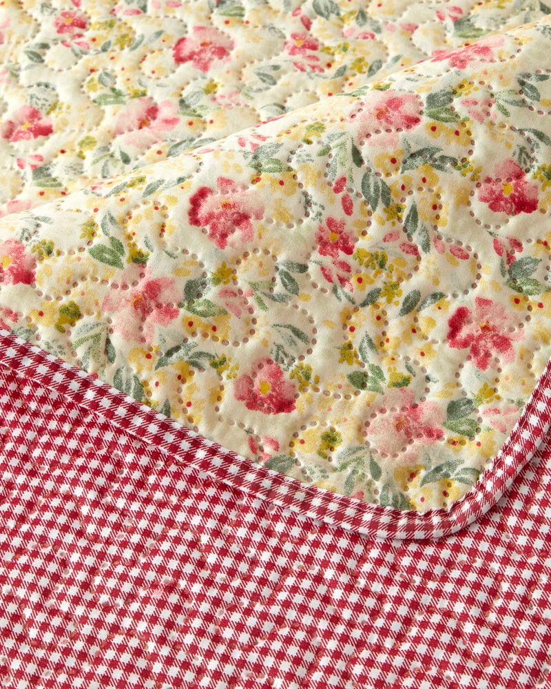Scarlet Bloom  Tek Kişilik Yatak Örtüsü Takımı 160x220 cm Kırmızı