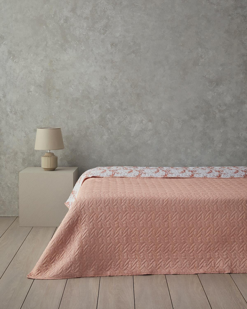 Scroll Flowers Tek Kişilik Çok Amaçlı Örtü Turuncu