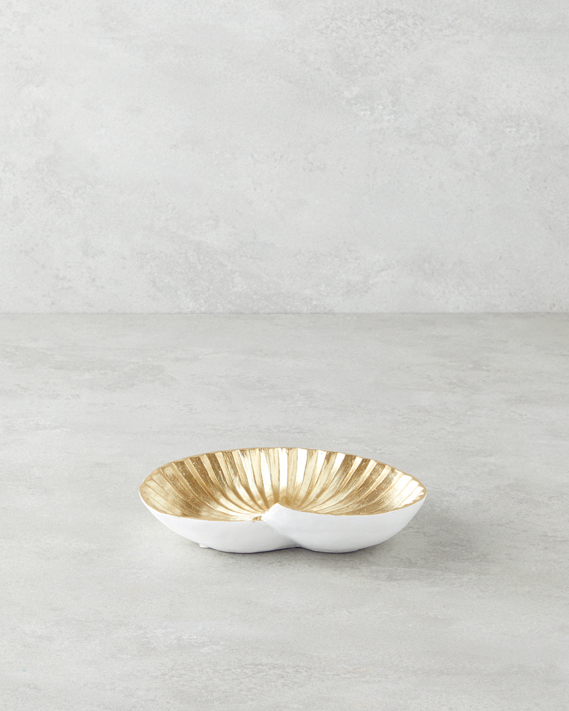 Sea Shells Dekoratif Tabak Gold