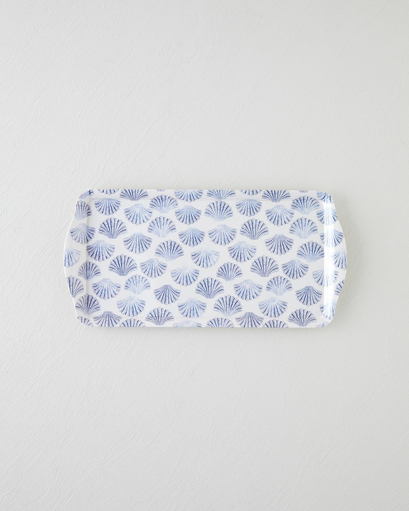 Seabreeze Melamin Tepsi 37x18 cm Mavi - Yeşil