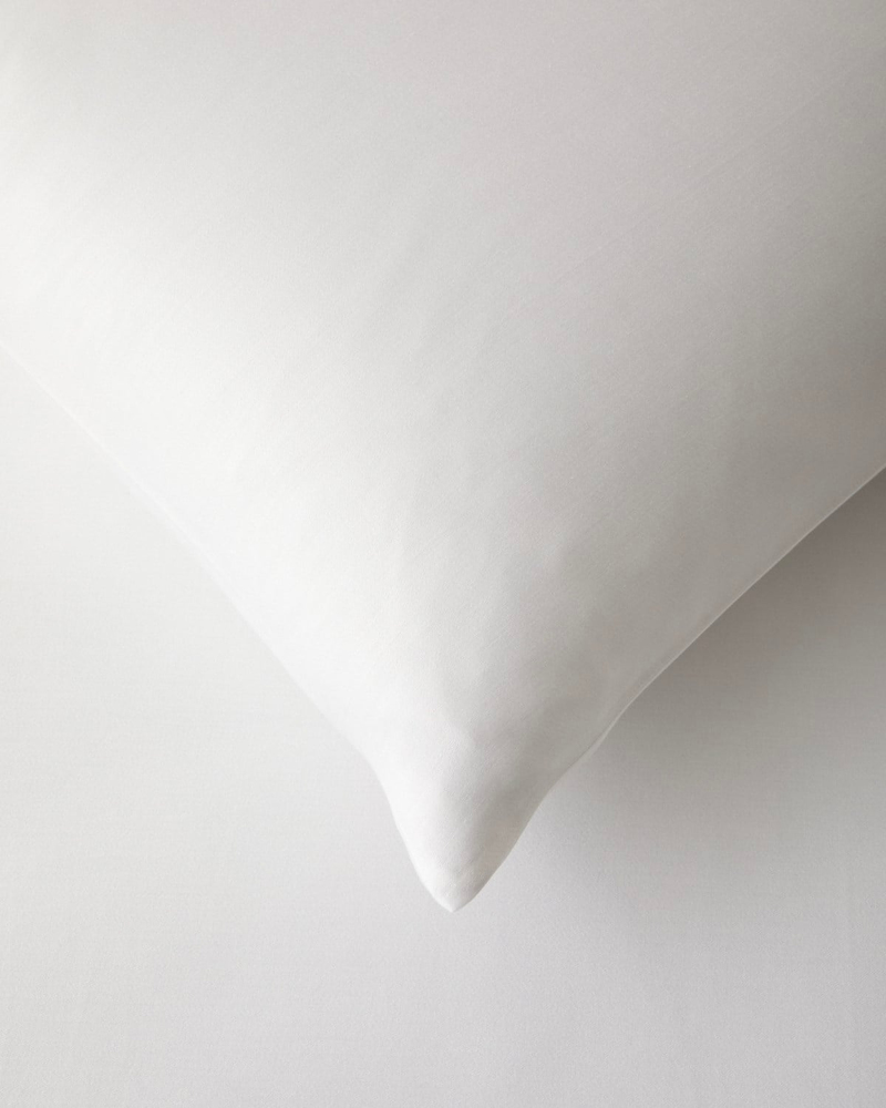 Serenity Bambu Saten Çift Kişilik Nevresim Takımı 200x220 cm Beyaz