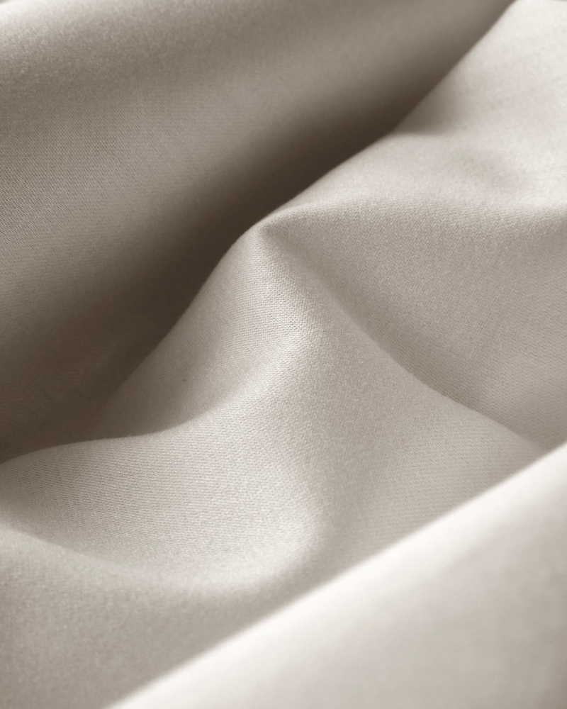 Serenity Bambu Saten Çift Kişilik Nevresim Takımı 200x220 cm Bej