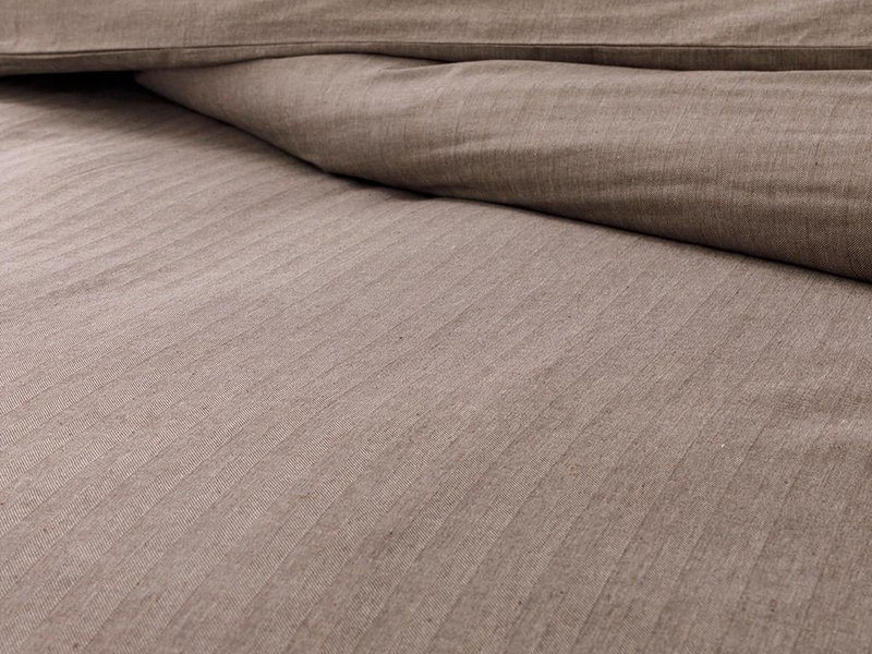Sharp Twill Suit Çift Kişilik Nevresim Takımı Kahve
