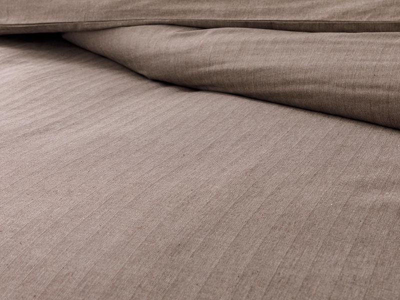 Sharp Twill Suit Çift Kişilik Nevresim Takımı Kahve