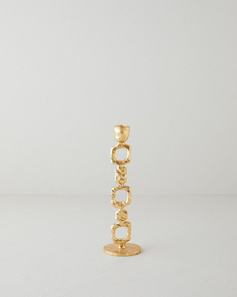 Shine Şamdan 26 cm Gold