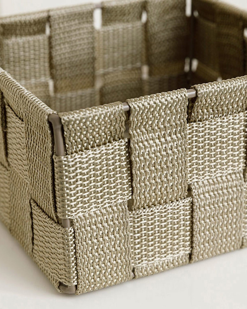Shine Sepet 14x14x7,5 cm Koyu Bej