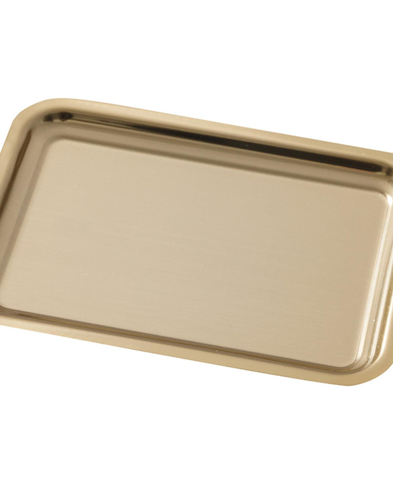 Shiny Metal Sunum Tepsisi Gold