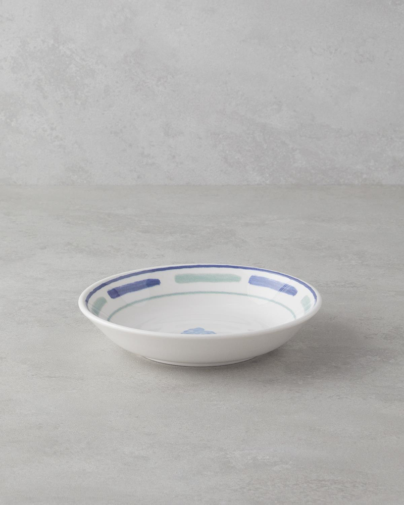 Shoreline Seramik Çukur Tabak 19,5 cm Mavi-yeşil