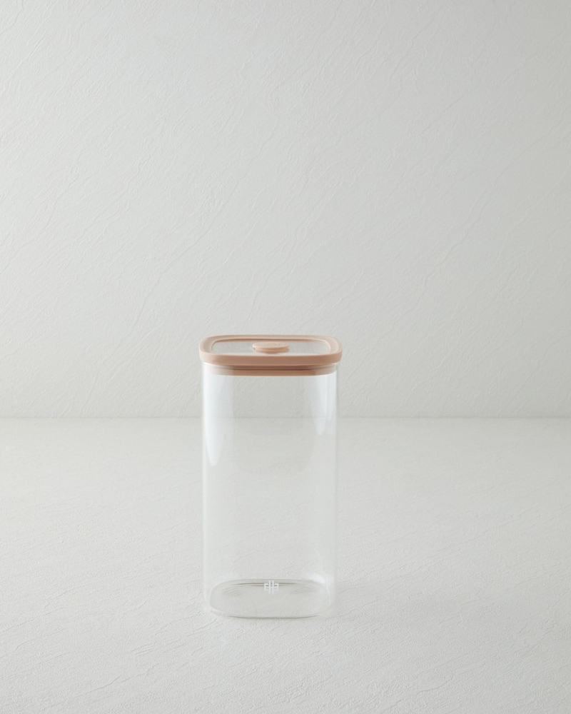 Simone Borosilikat Kavanoz 700 ml Açık Pembe