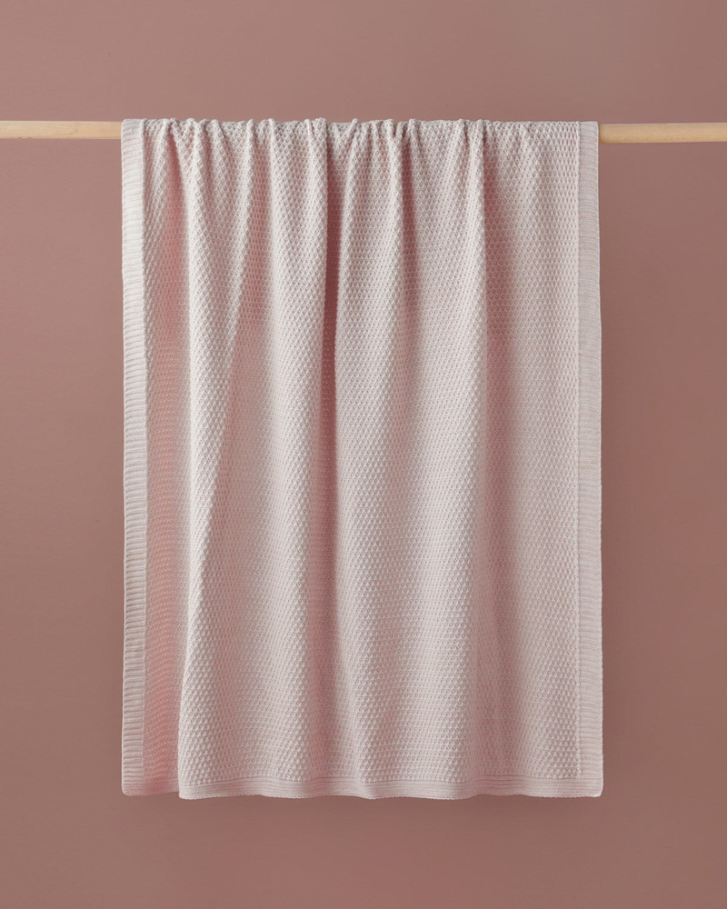 Simple White Koltuk Şalı 130x170 cm Pudra
