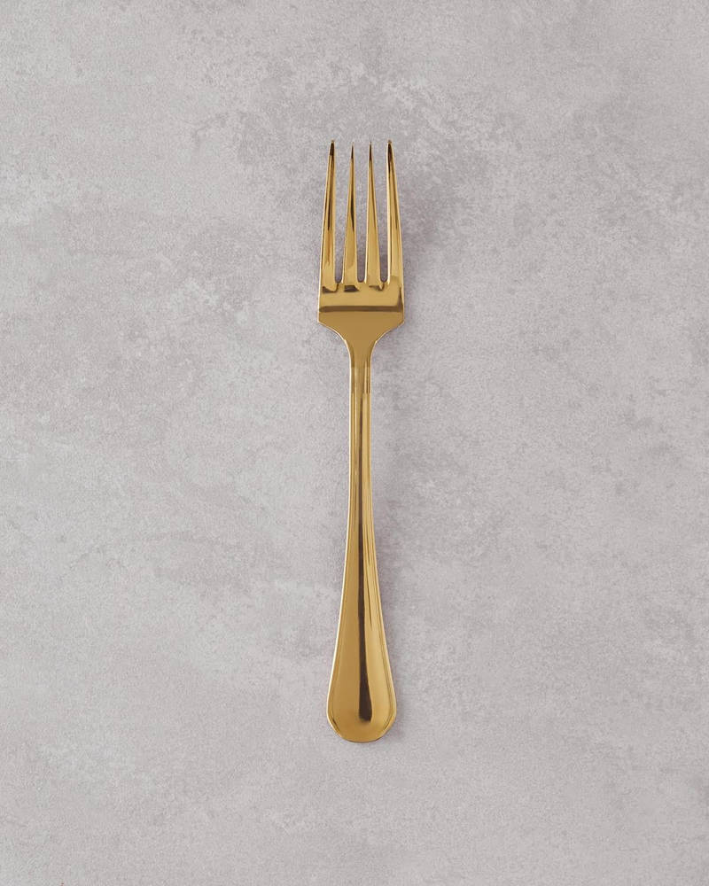 Sirius 18/10 Paslanmaz Çelik Çatal Kaşık Bıçak Tk. 18 Parça 6 Kişilik Gold