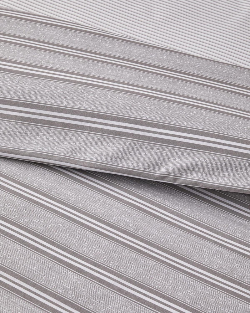Sleek Lines Kolay Ütülenir Çift Kişilik Nevresim Takımı 200x220 cm Gri