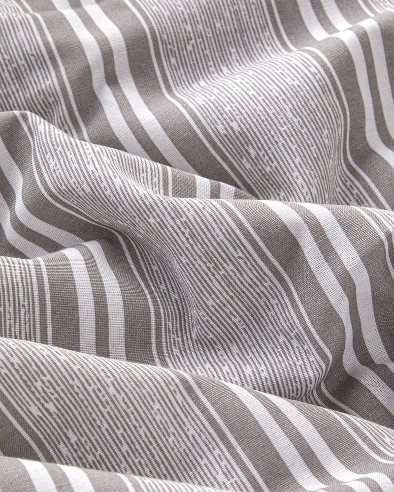 Sleek Lines Kolay Ütülenir Çift Kişilik Nevresim Takımı 200x220 cm Gri