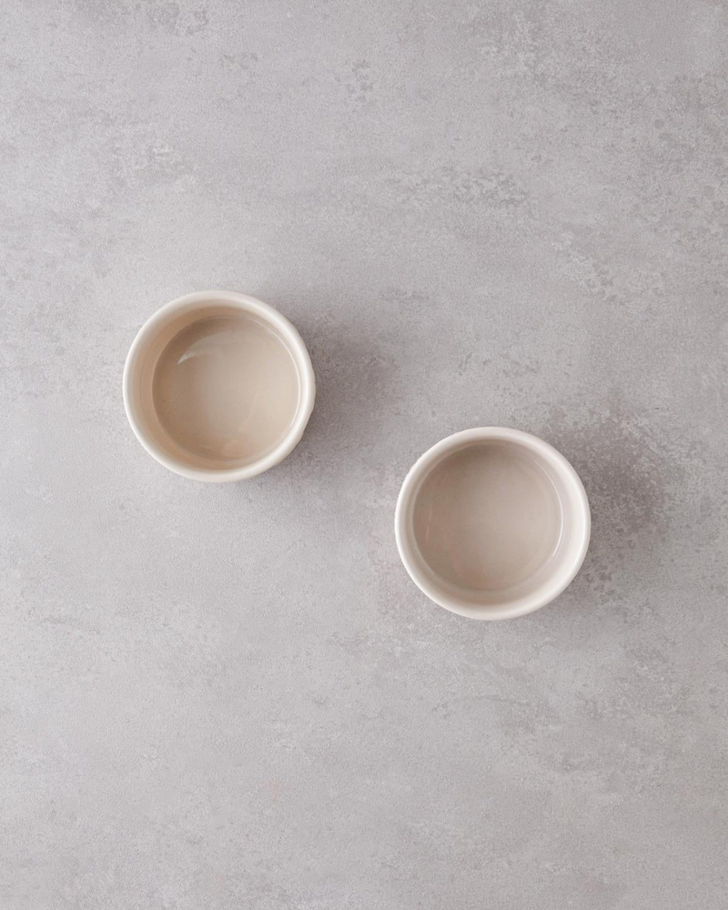 Soft Bloom Stoneware 2'li Fırın Kabı 10 – 10 cm Krem