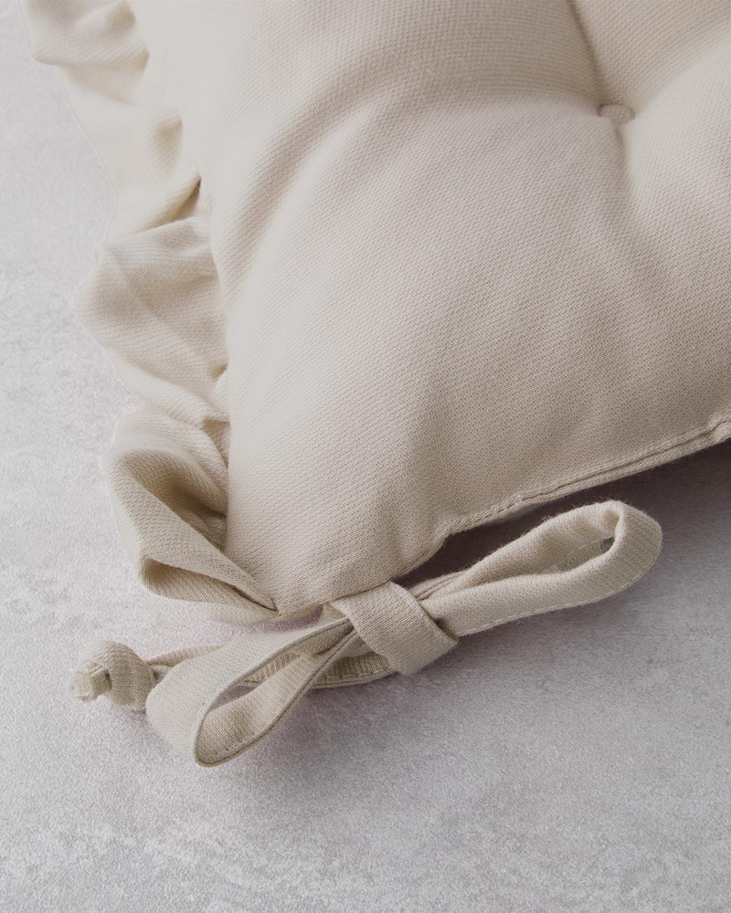 Soft Cozy Sandalye Minderi 40x40 cm Bej