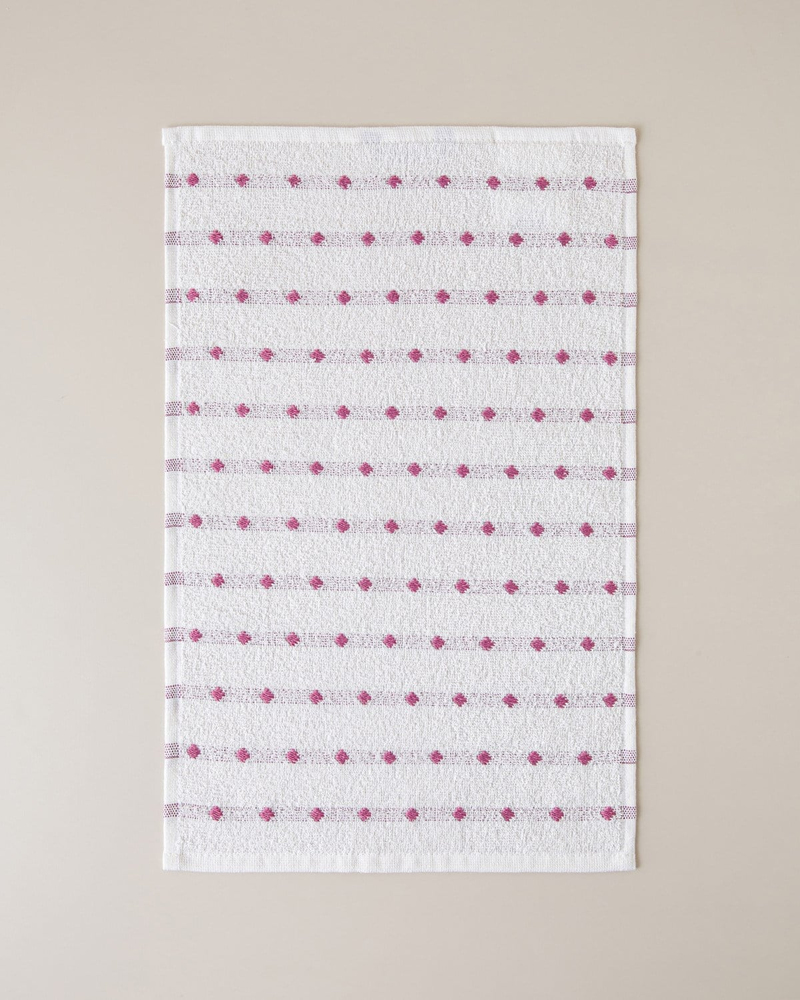 Soft Dot Pamuk Polyester Kurulama Bezi 30x50 cm Pudra