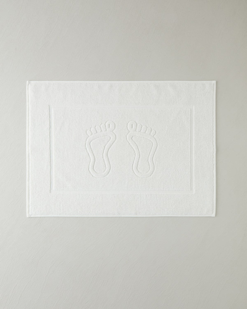 Soft Step Pamuk Ayak Havlusu 50x70 cm Beyaz