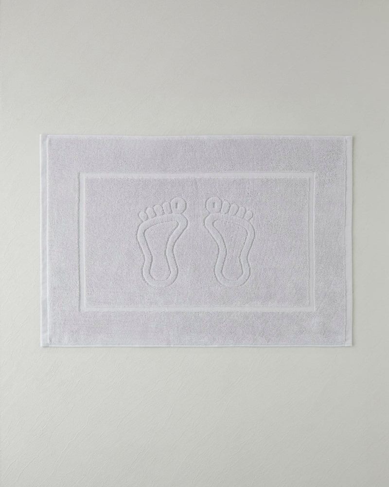 Soft Step Pamuk Ayak Havlusu 50x70 cm Açık Gri