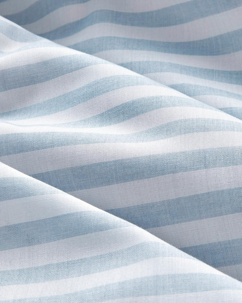 Soft Streaks İpliği Boyalı Tek Kişilik Nevresim Takımı 160x220 cm Mavi