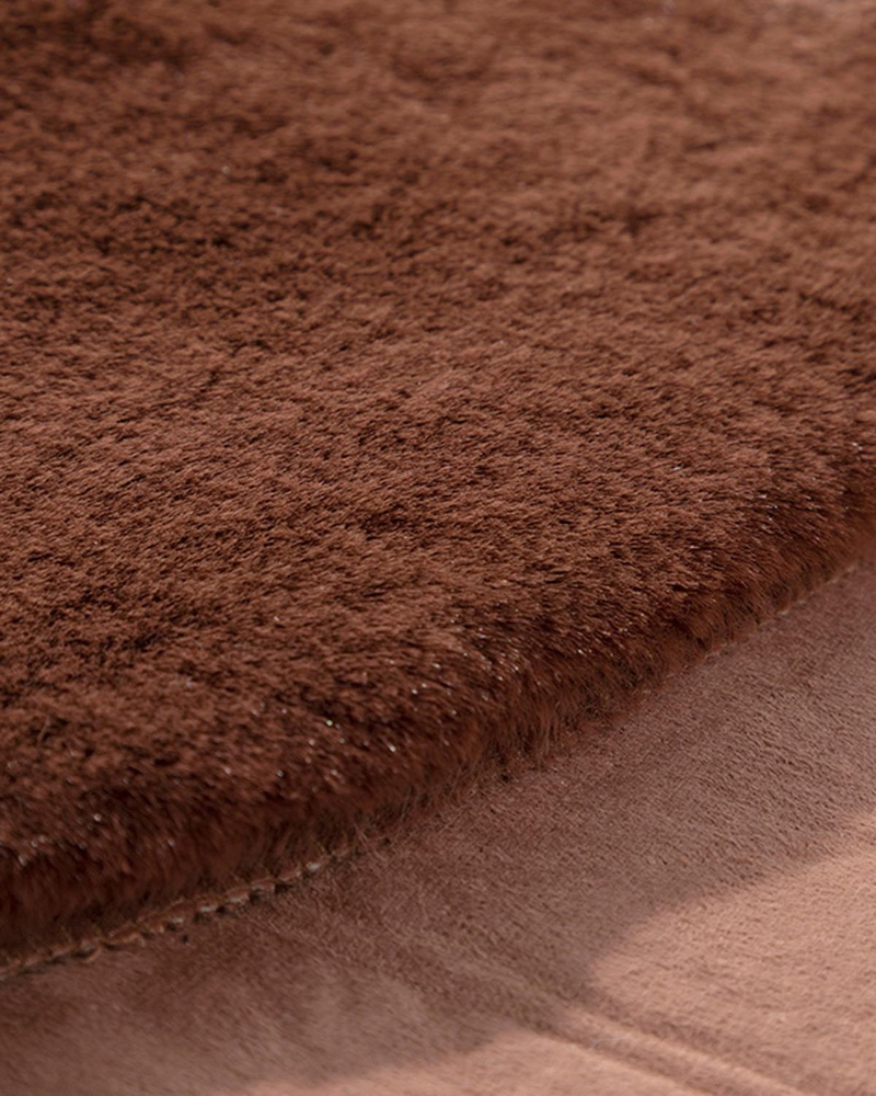 Soft Touch Rabbit Peluş Post Dikdörtgen Kesim Koyu Gülkurusu
