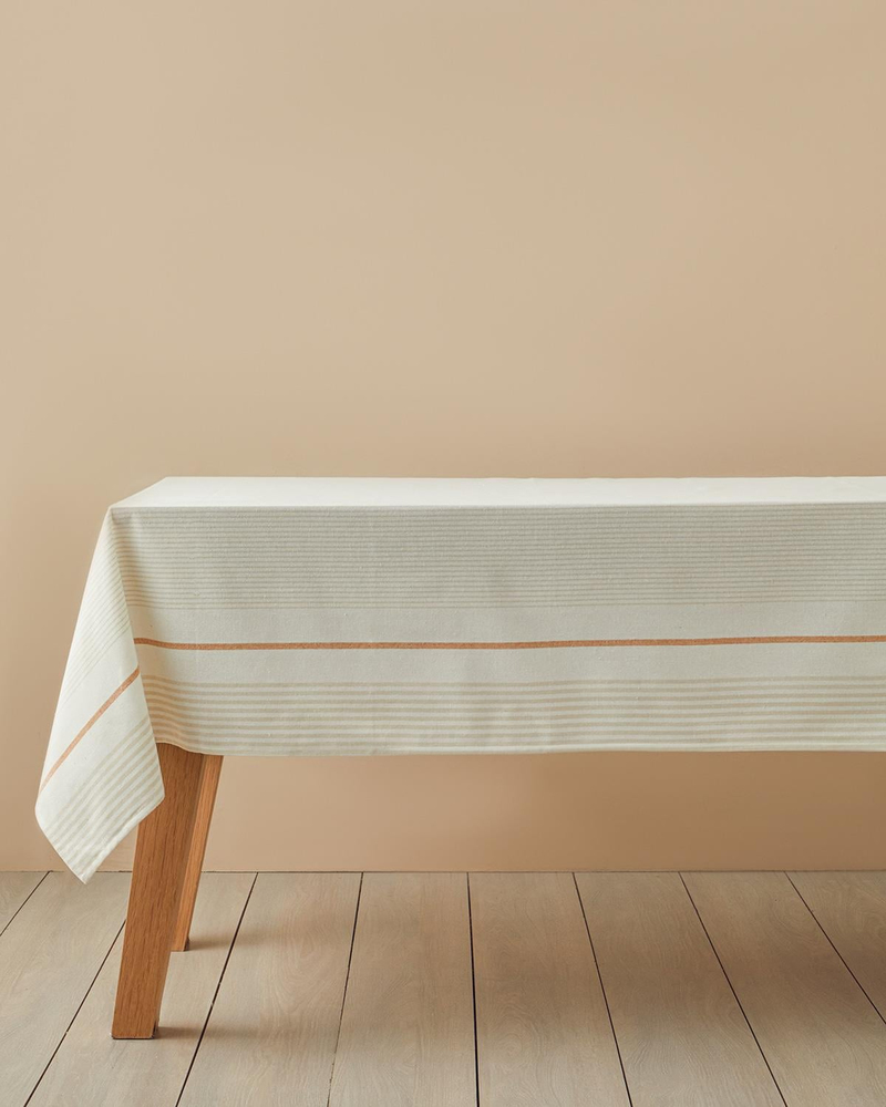 Softy Pamuk Polyester Masa Örtüsü 150x200 cm Krem - Bej