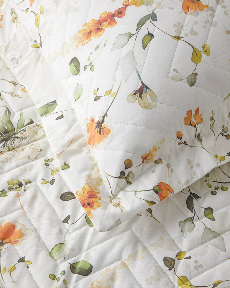 Solaya Bloom Çift Kişilik Complete Nevresim Takımı 200x220 cm Turuncu