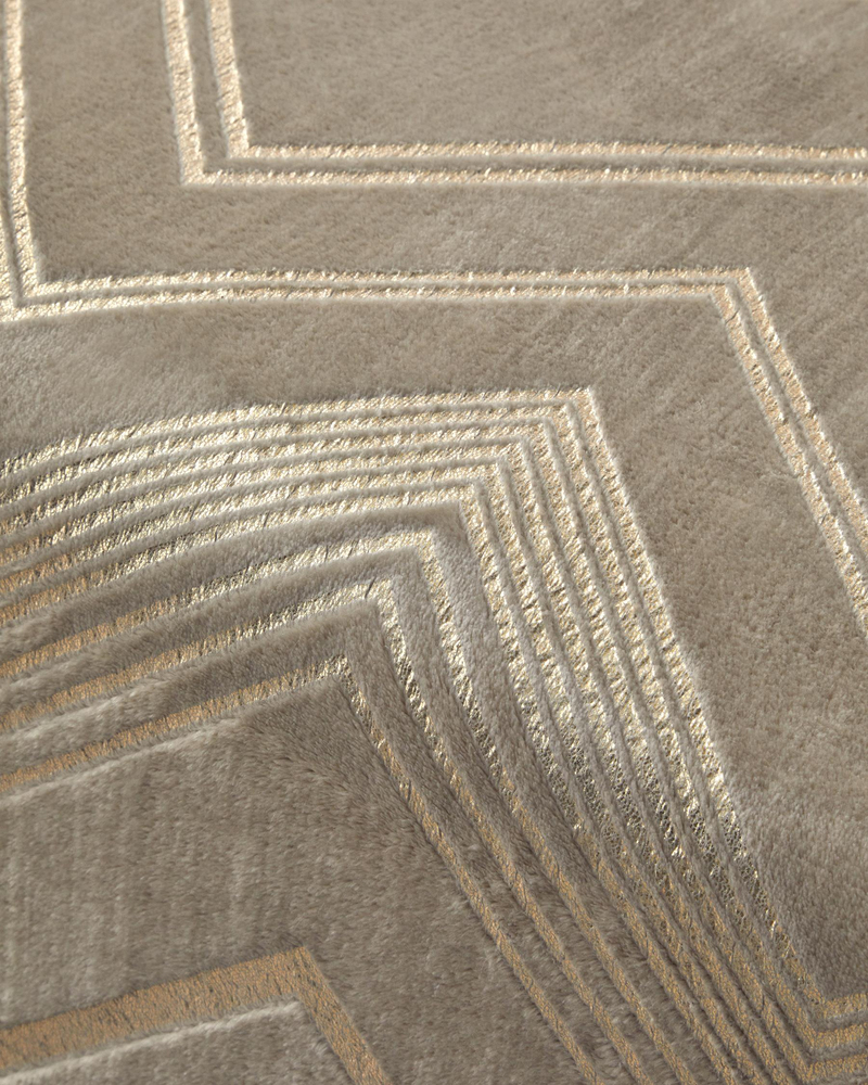 Splendid Varak Baskılı Supersoft Çift Kişilik Battaniye 200x220 cm Bej