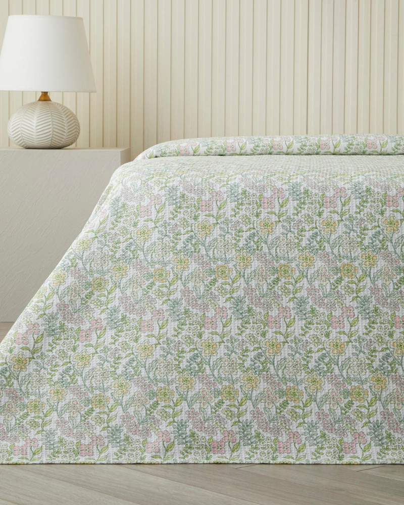 Spring Garden Çift Kişilik Pike 200x220 cm Yeşil