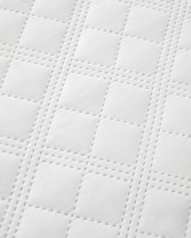 Star Mikrofiber Kapitoneli Tek Kişilik Alez 100x200 cm Beyaz