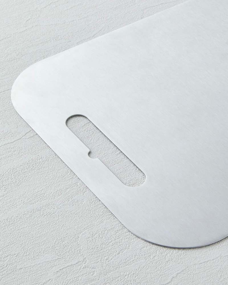 Steel Edge Paslanmaz Çelik Kesme Tahtası 26x34 cm Gri