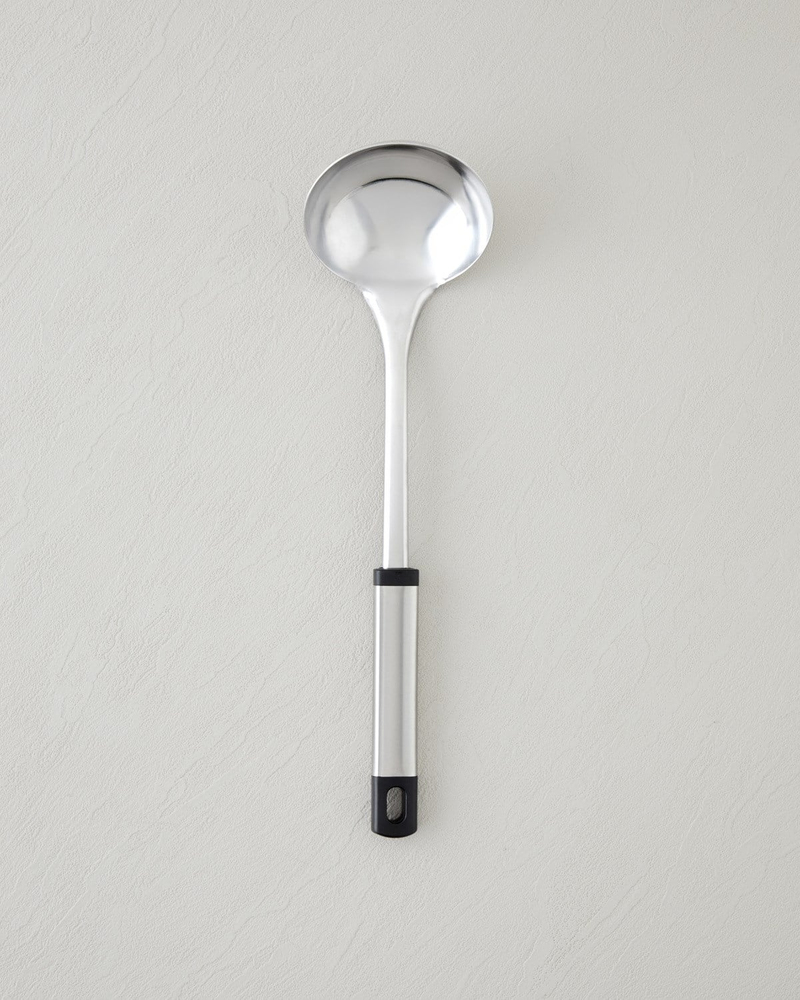 Steel Force Paslanmaz Çelik Kepçe 30 cm Siyah - Gri