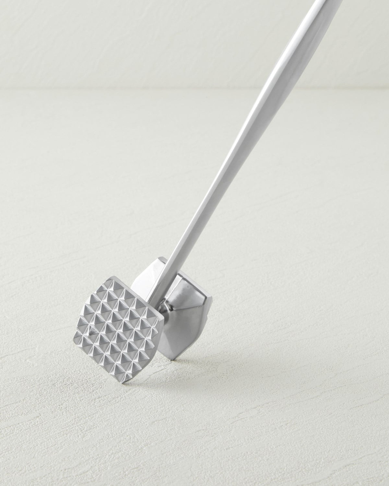 Steel Master Paslanmaz Çelik Et Dövme Gereci 22 cm Gri