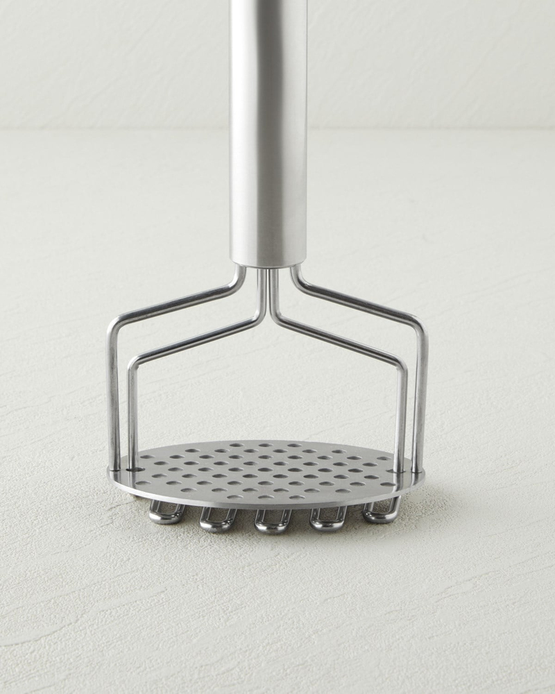 Steel Master Paslanmaz Çelik Patates Ezici 24 cm Gri