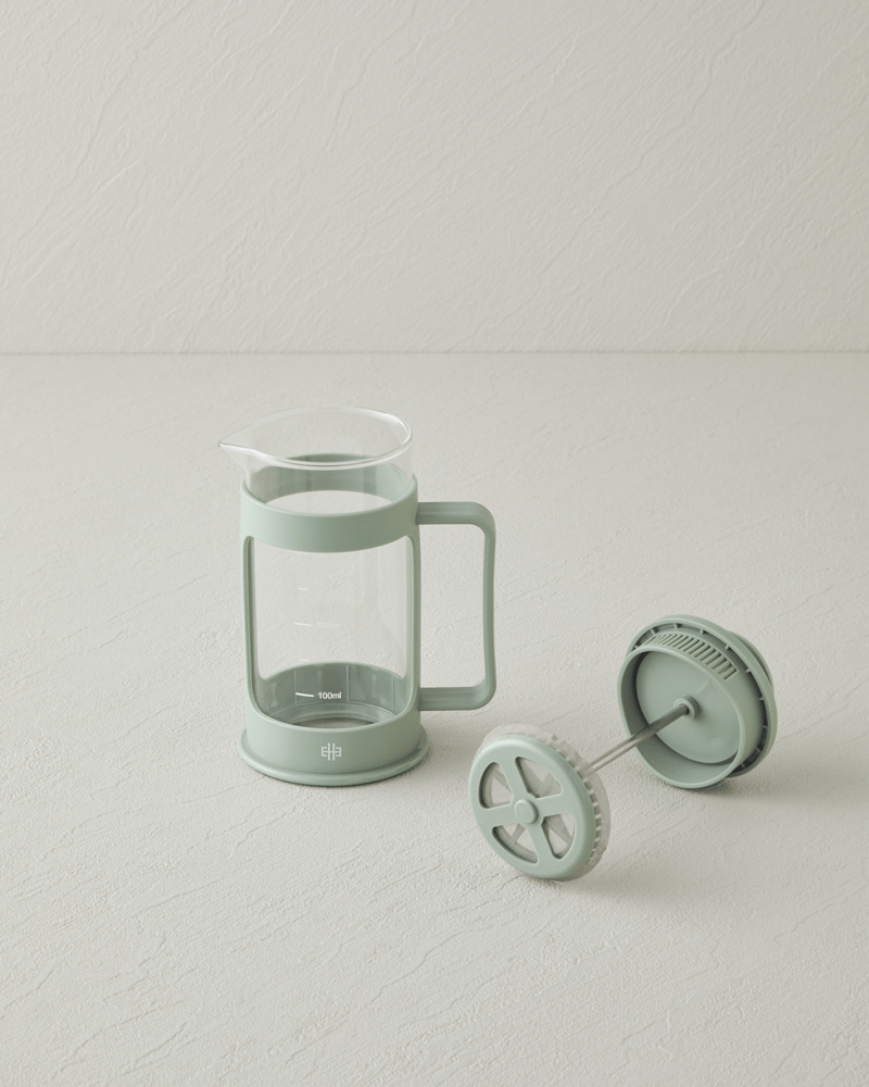 Stella Borosilikat French Press 360 ml Yeşil