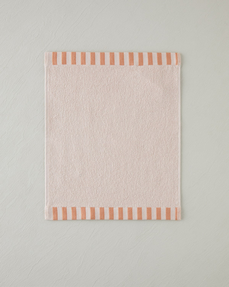 Stripe Edge Pamuk El Havlusu 30x40 cm Pudra