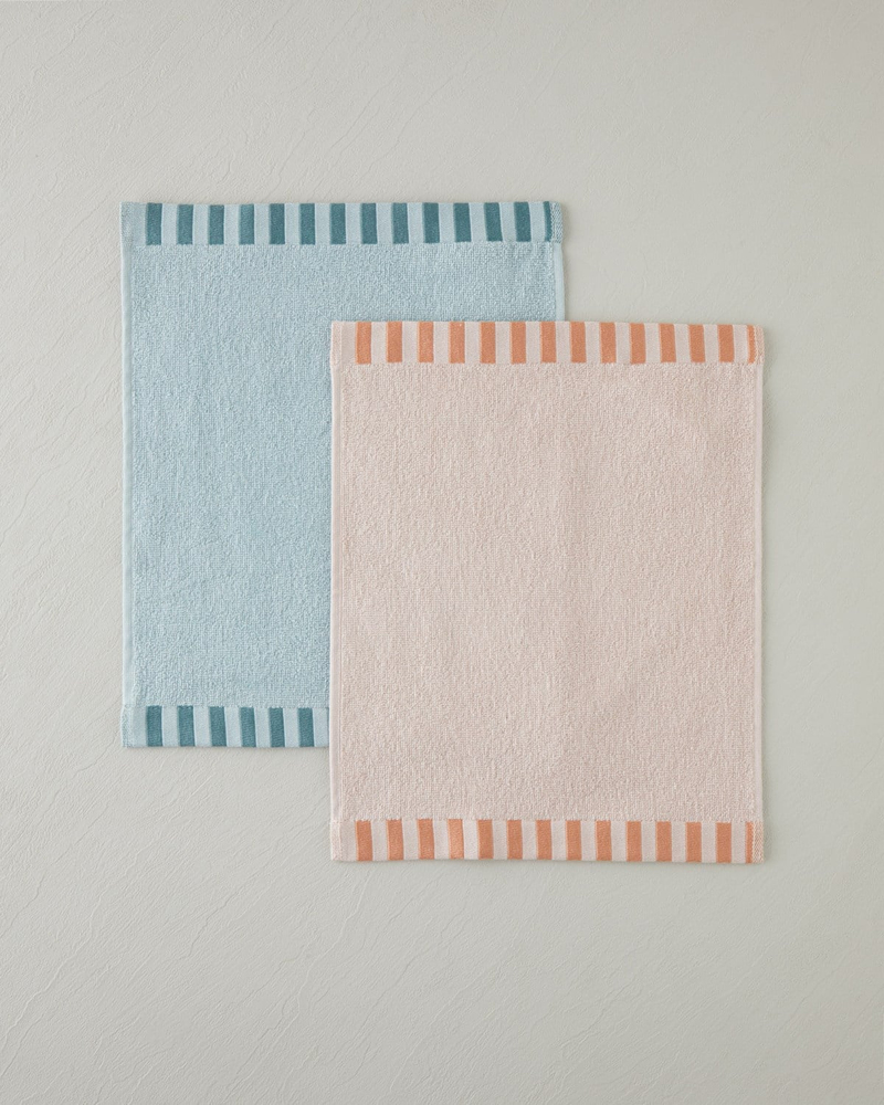 Stripe Edge Pamuk El Havlusu 30x40 cm Mint