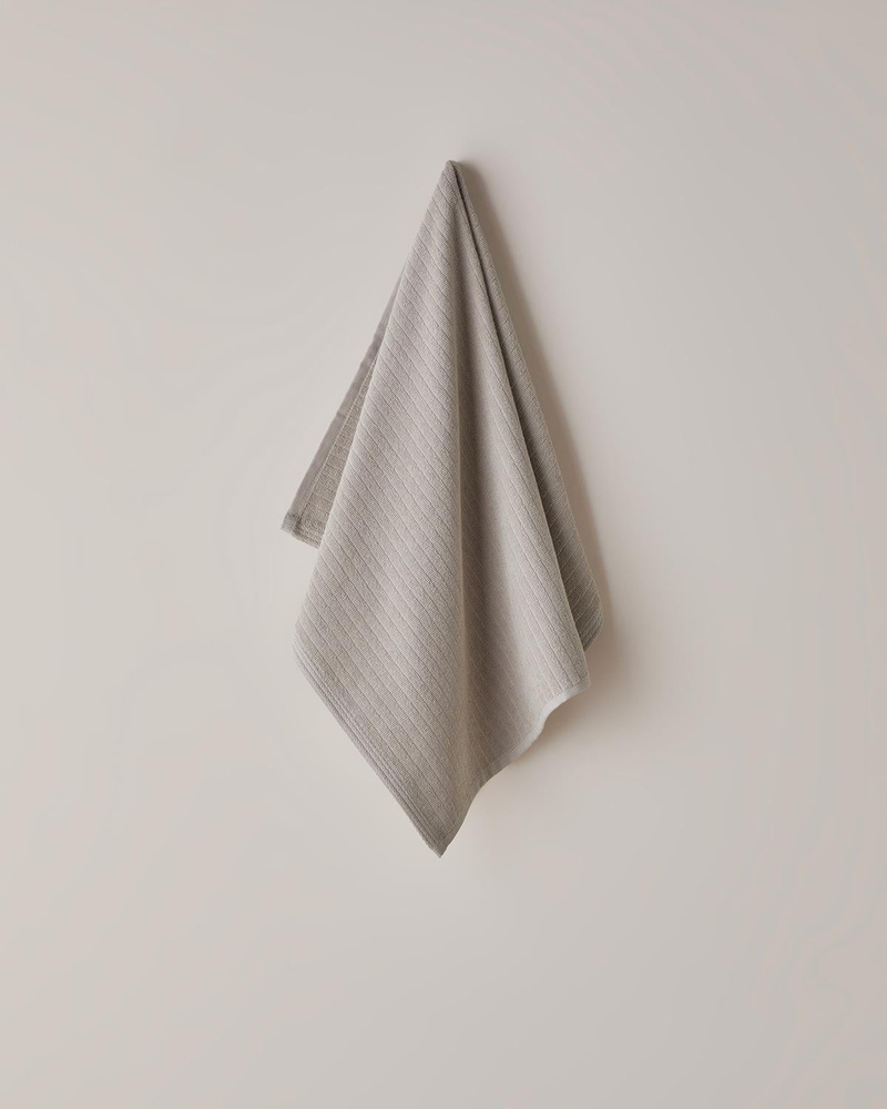 Stripe Pamuk Yüz Havlusu 50x70 cm Koyu Bej
